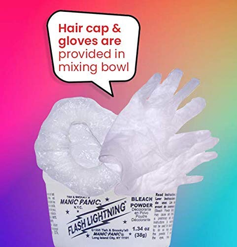 MANIC PANIC Flash Lightning plastic cap to protect hair during processing.