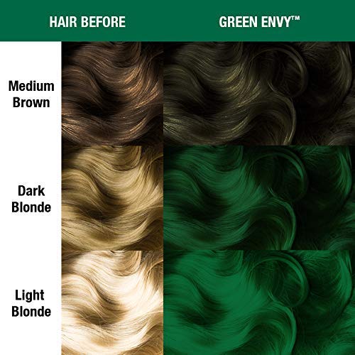 MANIC PANIC Green Envy mixed with others shows customizable shade options.