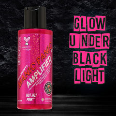 MANIC PANIC Hot Hot Pink Amplified applying to hair for vibrant pink tone.
