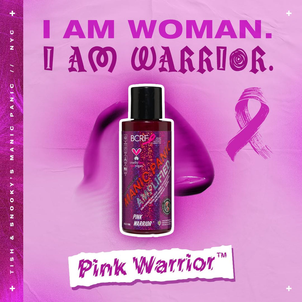 MANIC PANIC Pink Warrior Amplified color lasts 30 percent longer than the classic line.