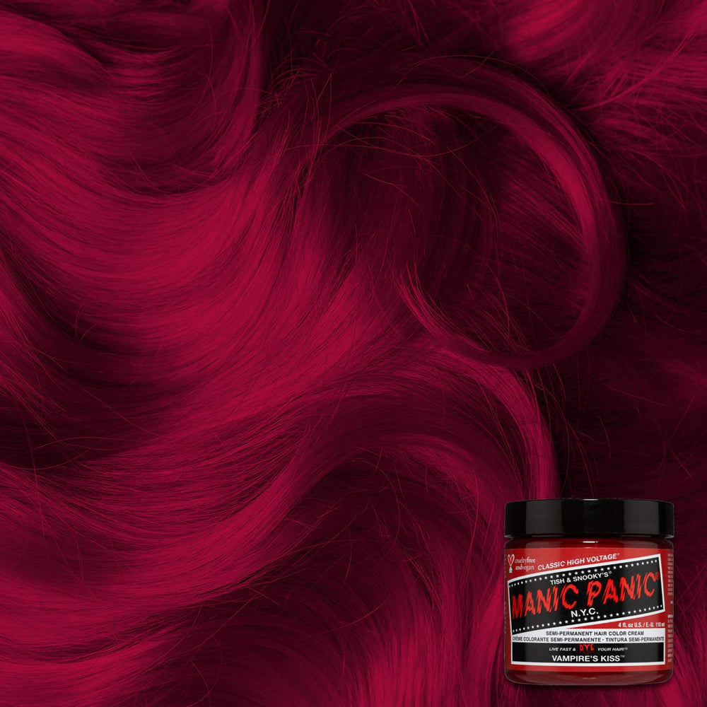 MANIC PANIC Vampire's Kiss before image shows ideal pre-lightened color outcomes.