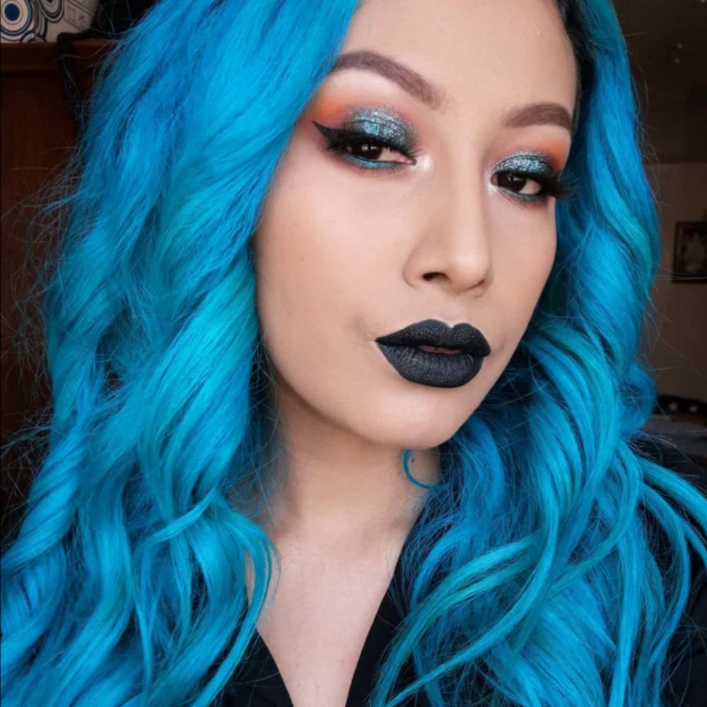 MANIC PANIC Voodoo Blue mixed-shades hint at personalized style options.