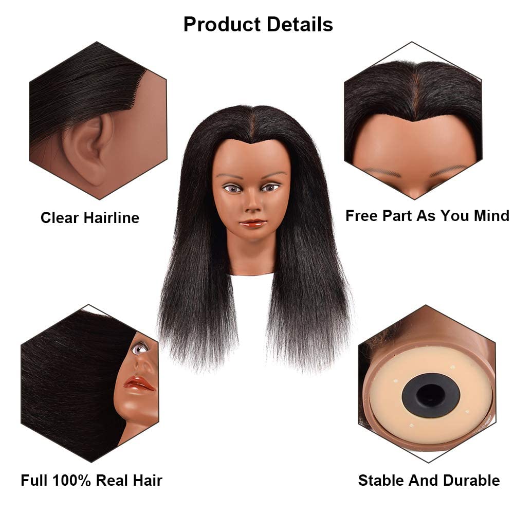 mankainhead dense real hair closeup highlights high-density strands for styling experiments.