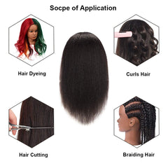 mankainhead table clamp stand demonstrates secure workstation for hair practice.