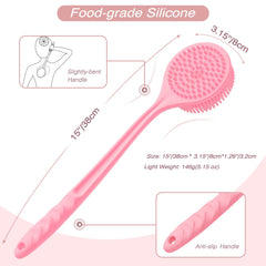 Manmihealth silicone bath glove with thick bristles for rich lathering.