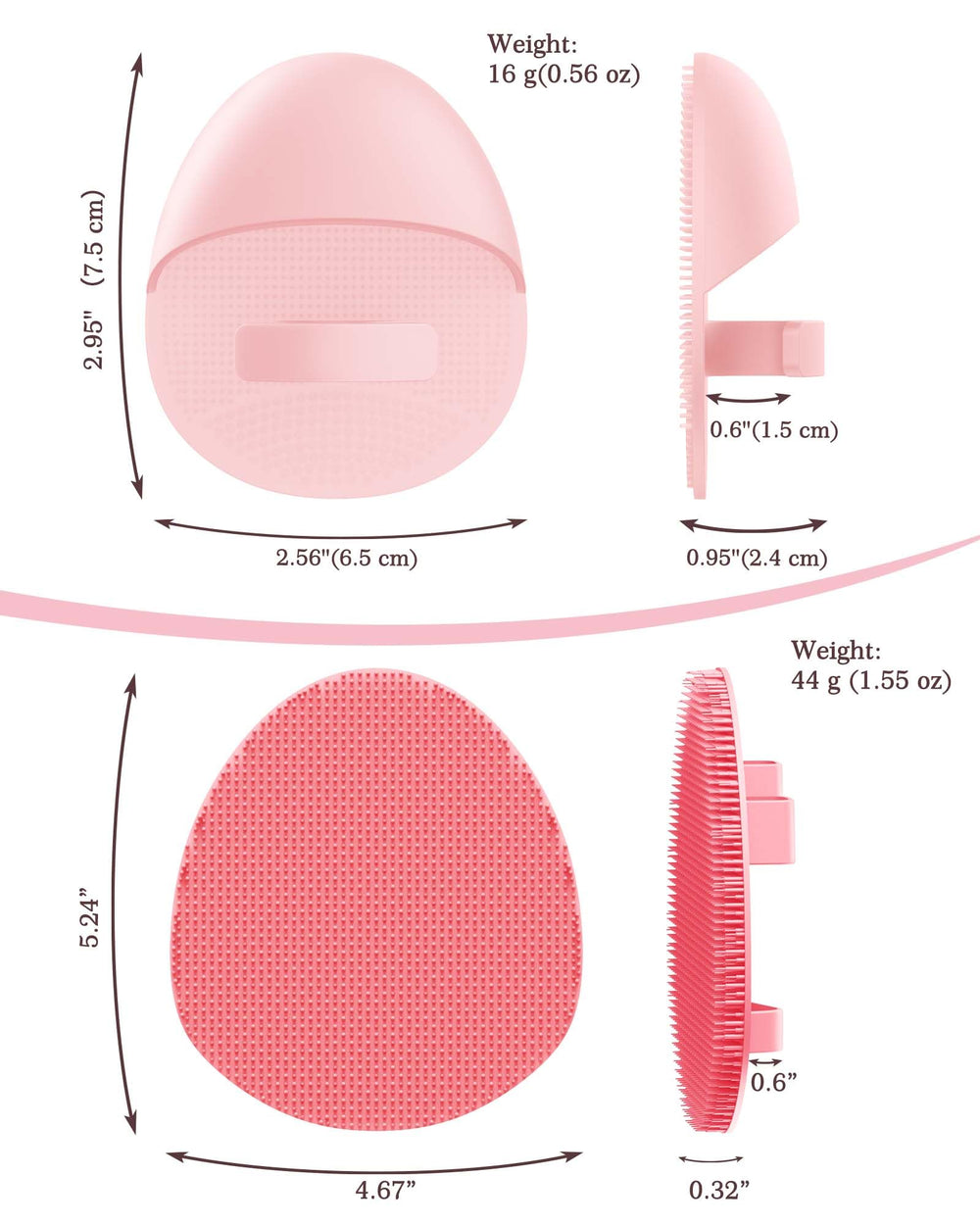 Manmihealth face brush silicone for gentle, thorough facial cleansing.