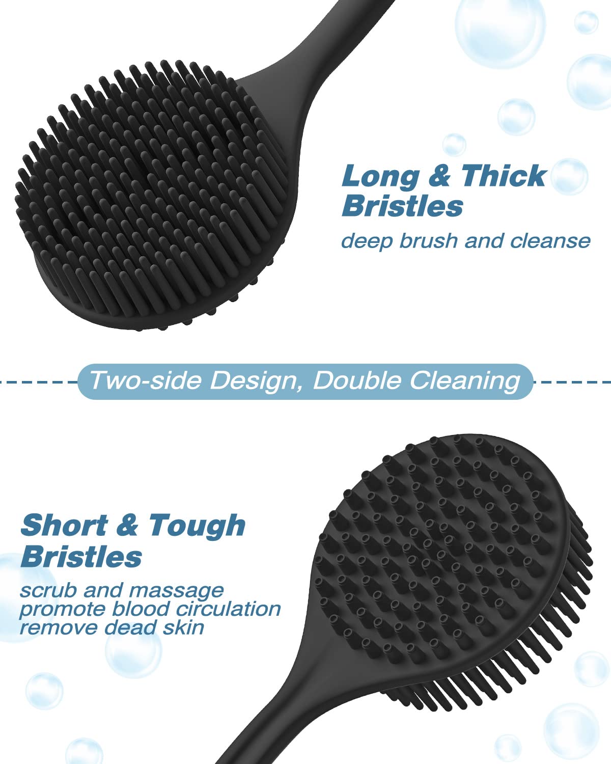 Manmihealth face brush provides gentle cleansing and helps unclog pores.