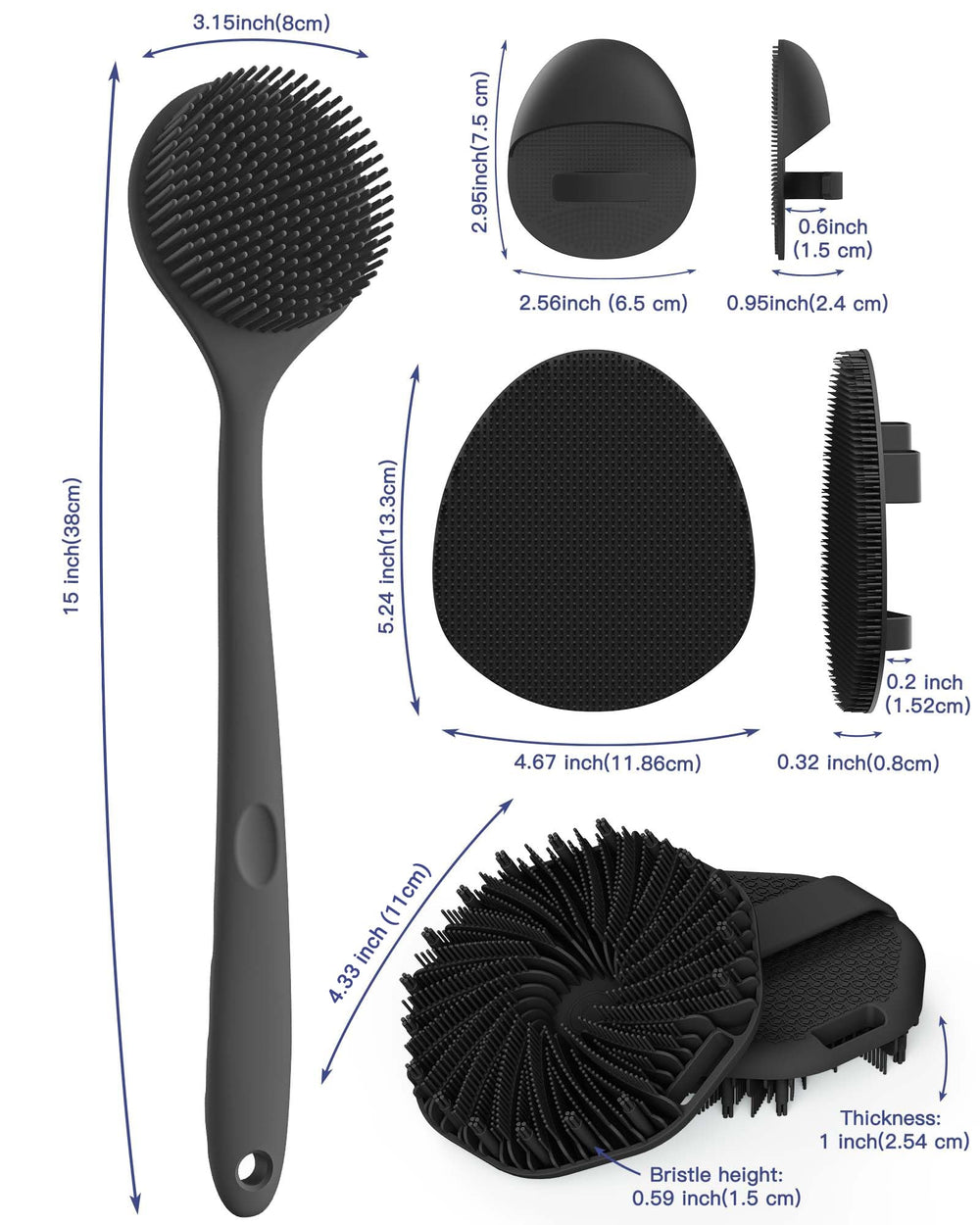 Manmihealth soft bath glove close-up demonstrates rich lather for showering.