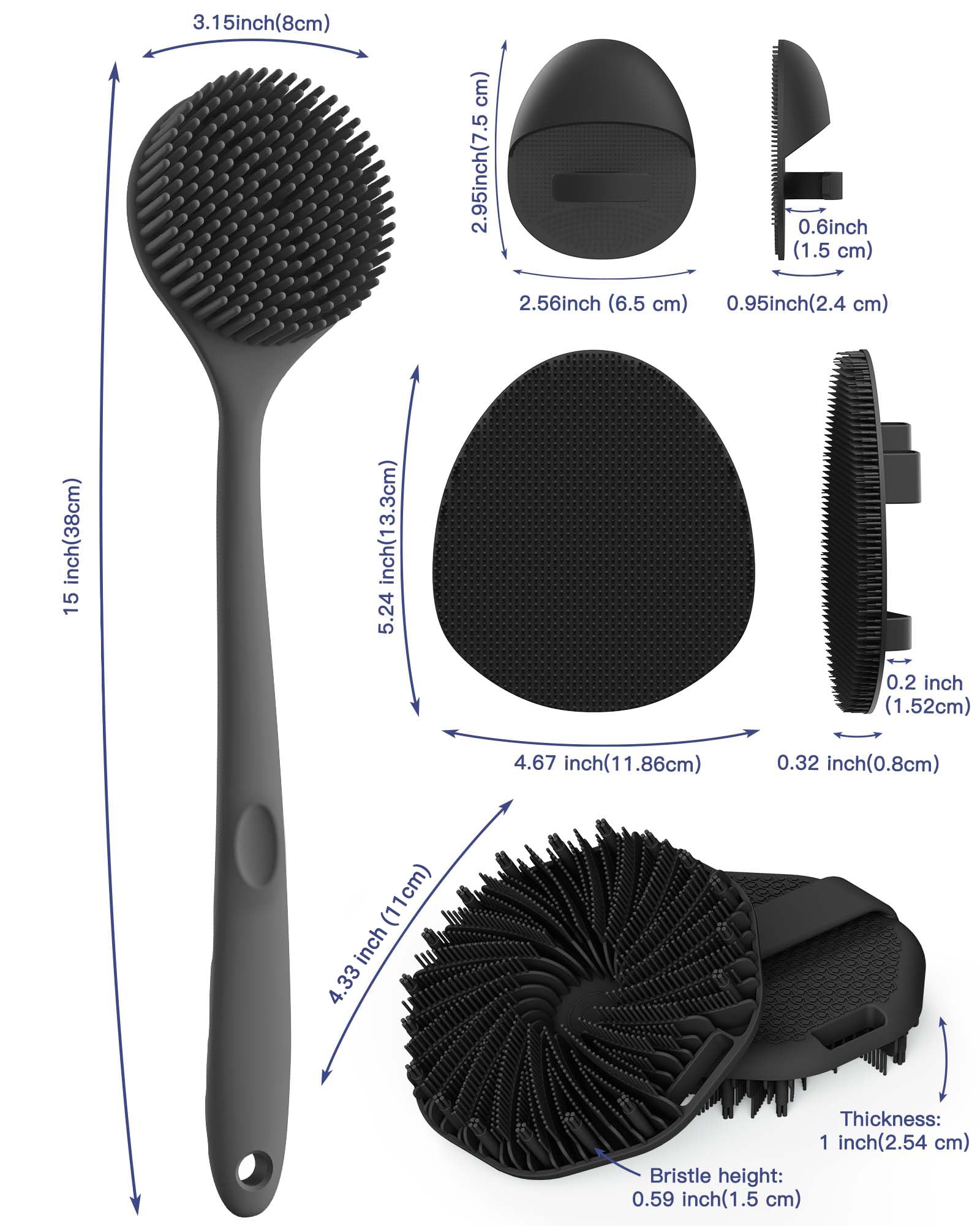 Manmihealth soft bath glove boosts lather for thorough body cleansing and exfoliation.