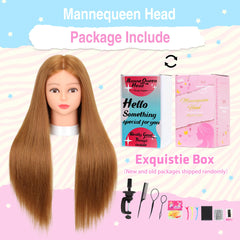 MannequeenHead tools-pack included to complete styling sessions with basic implements