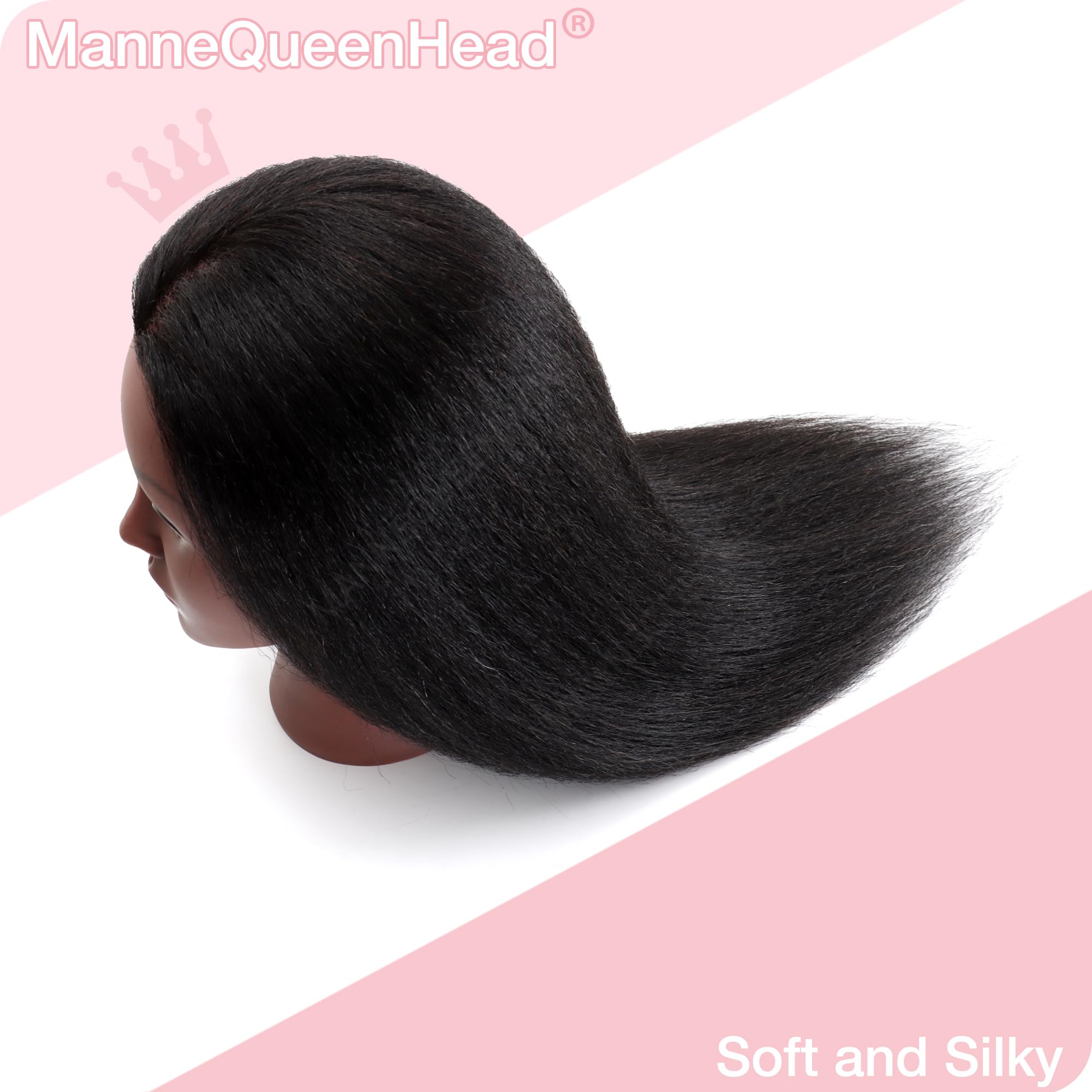 MannequeenHead wash-condition-style-ready hair supports multiple styling experiments.