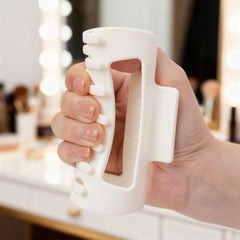 Manoai Original Hair Claw Clip anti-slip matte finish grips wet or dry hair.