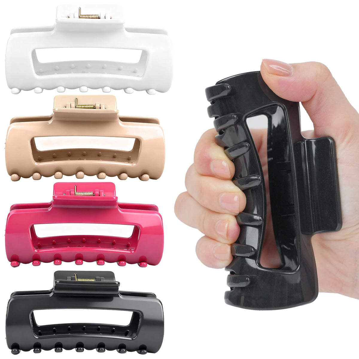 Manoai Original Hair Claw Clip pack for versatile all-day styling.