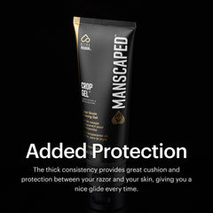 MANSCAPED Crop Gel groin-area-visibility enables careful, accurate trimming.
