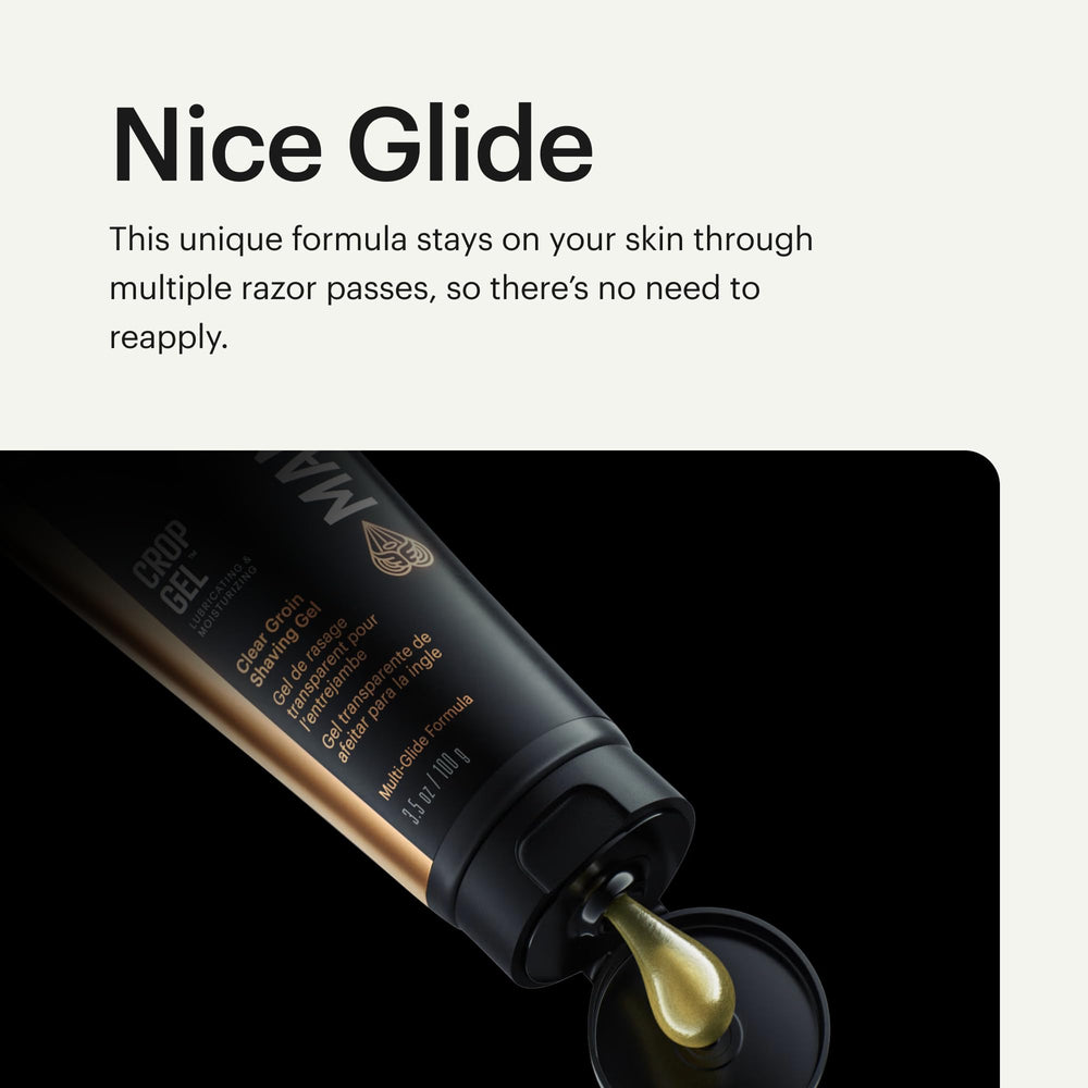 MANSCAPED Crop Gel vegan-dye-free-ingredients focuses on plant-based care.