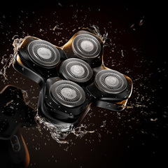 MANSCAPED The Dome Shaver PRO curved blade pad supporting head contour navigation.