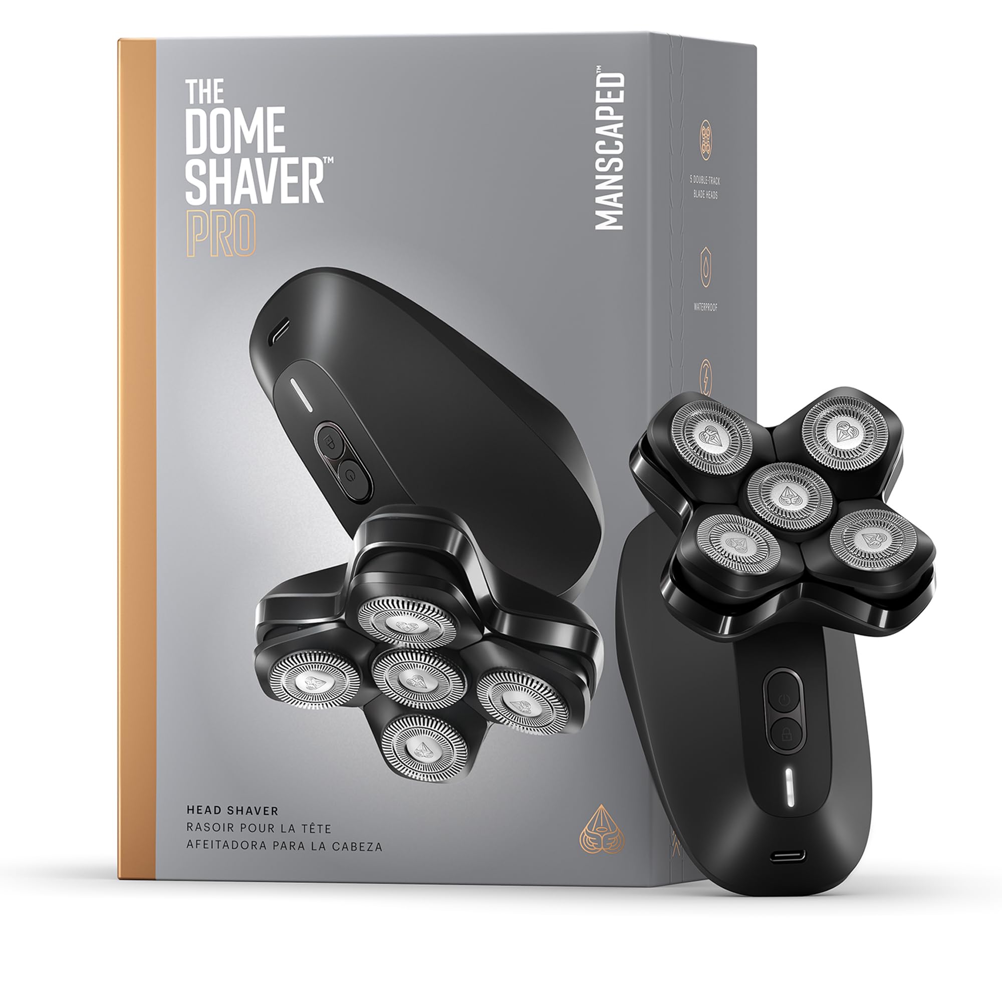 MANSCAPED The Dome Shaver Pro detachable blade pad for easy cleaning