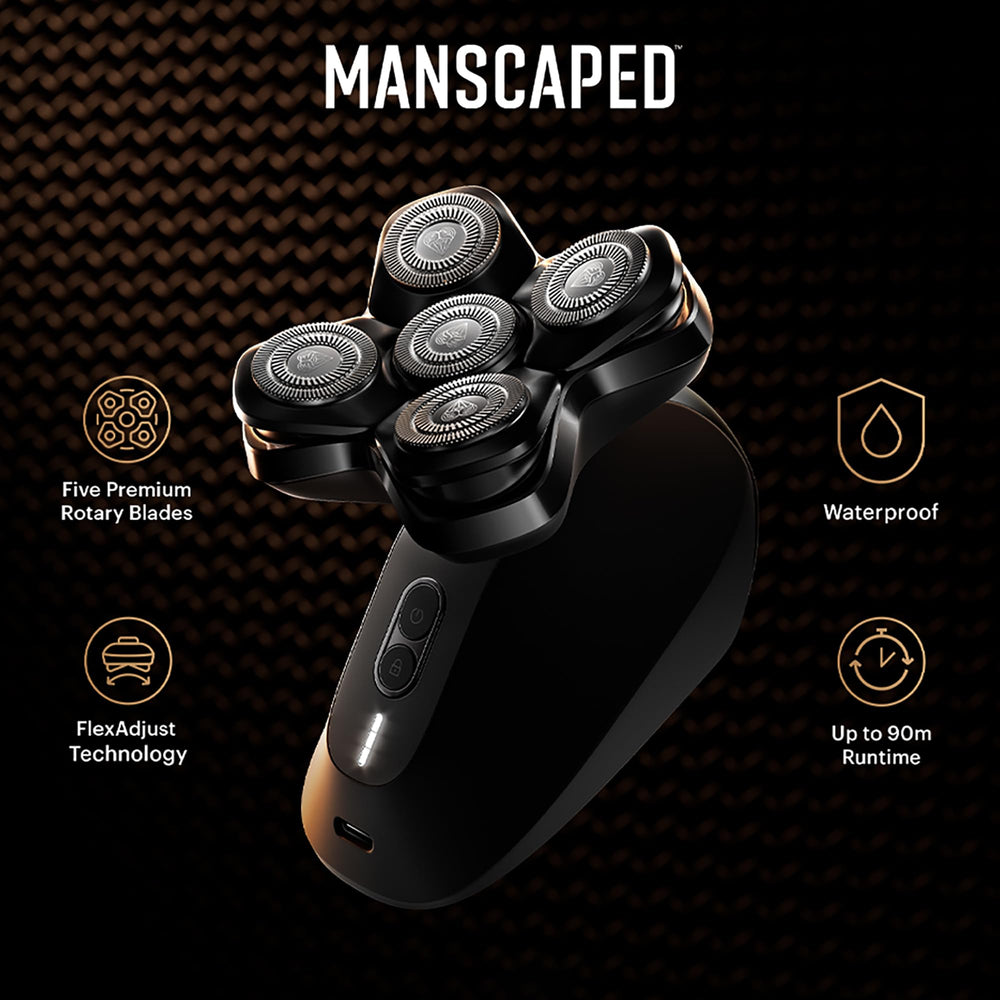 MANSCAPED The Dome Shaver PRO flexadjust technology ensures close contact with curves.