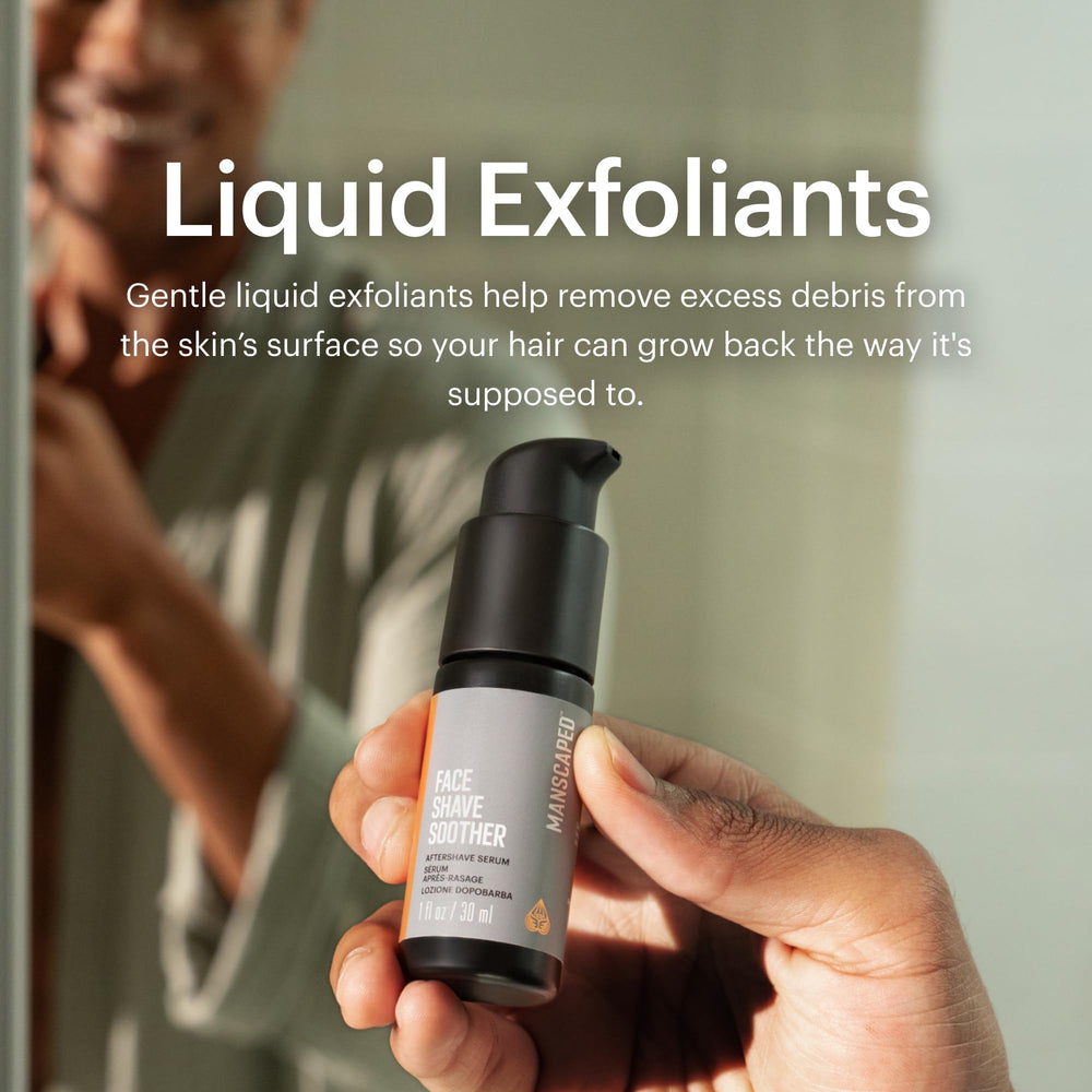 MANSCAPED Face Shave Soother menthyl lactate cooling effect in action