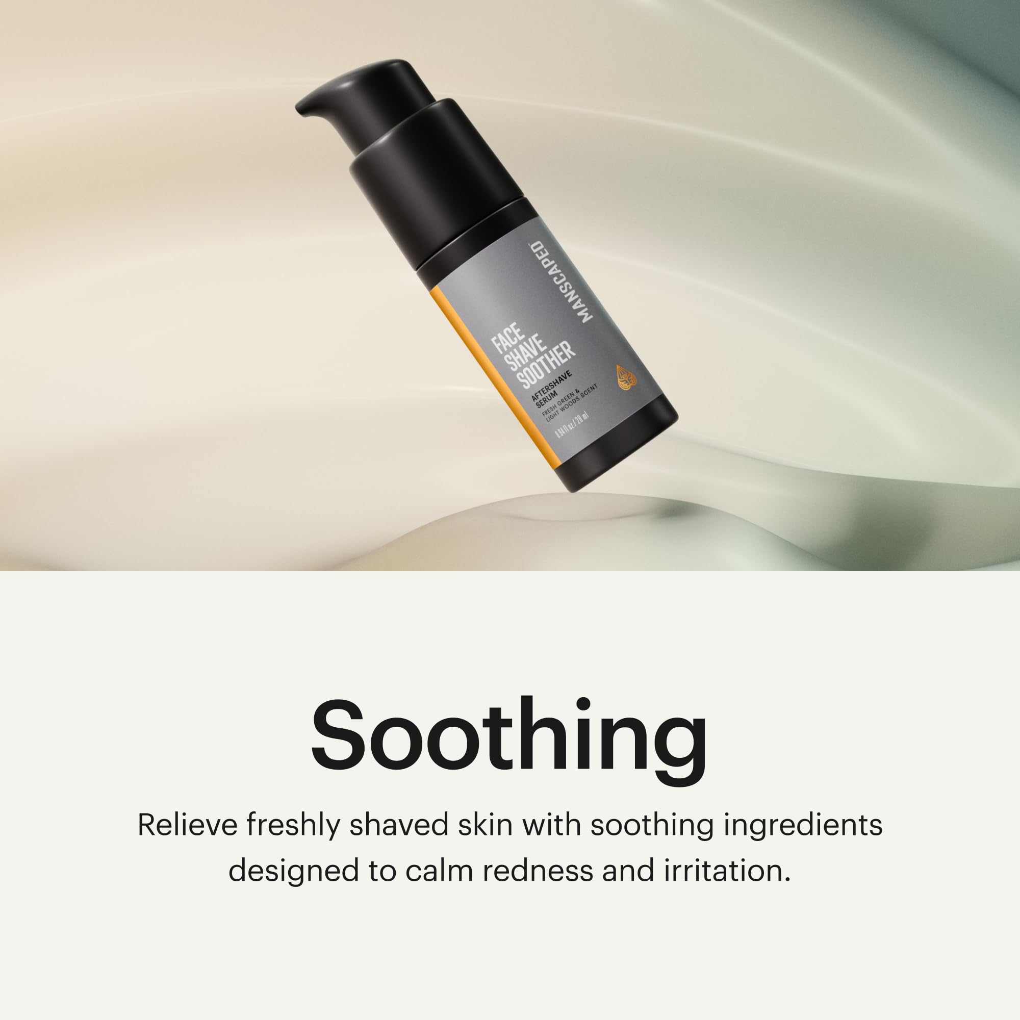 MANSCAPED Face Shave Soother red algae ingredient visible for soothing, moisturizing post-shave care