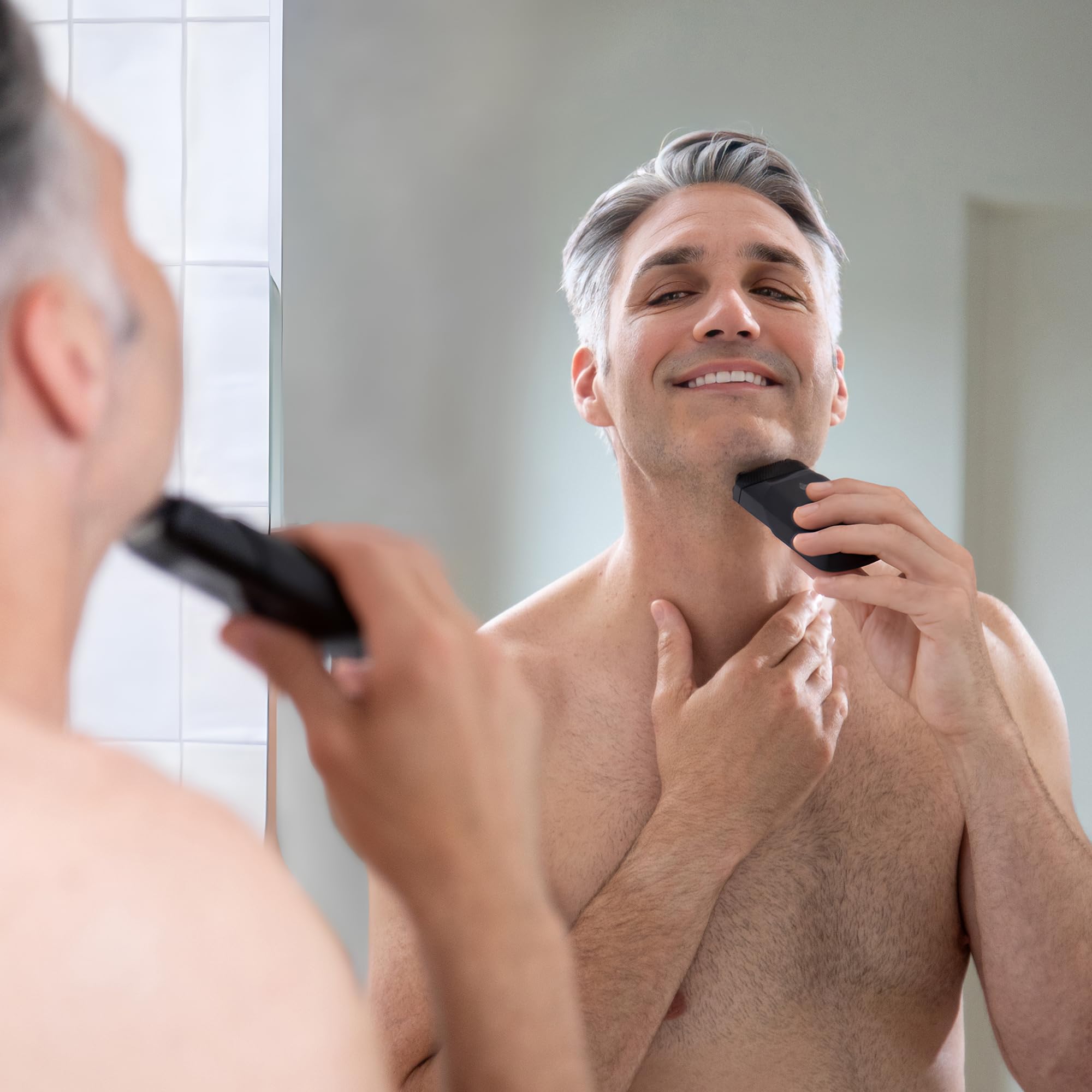 MANSCAPED Handyman cordless design enables mess-free grooming anywhere.