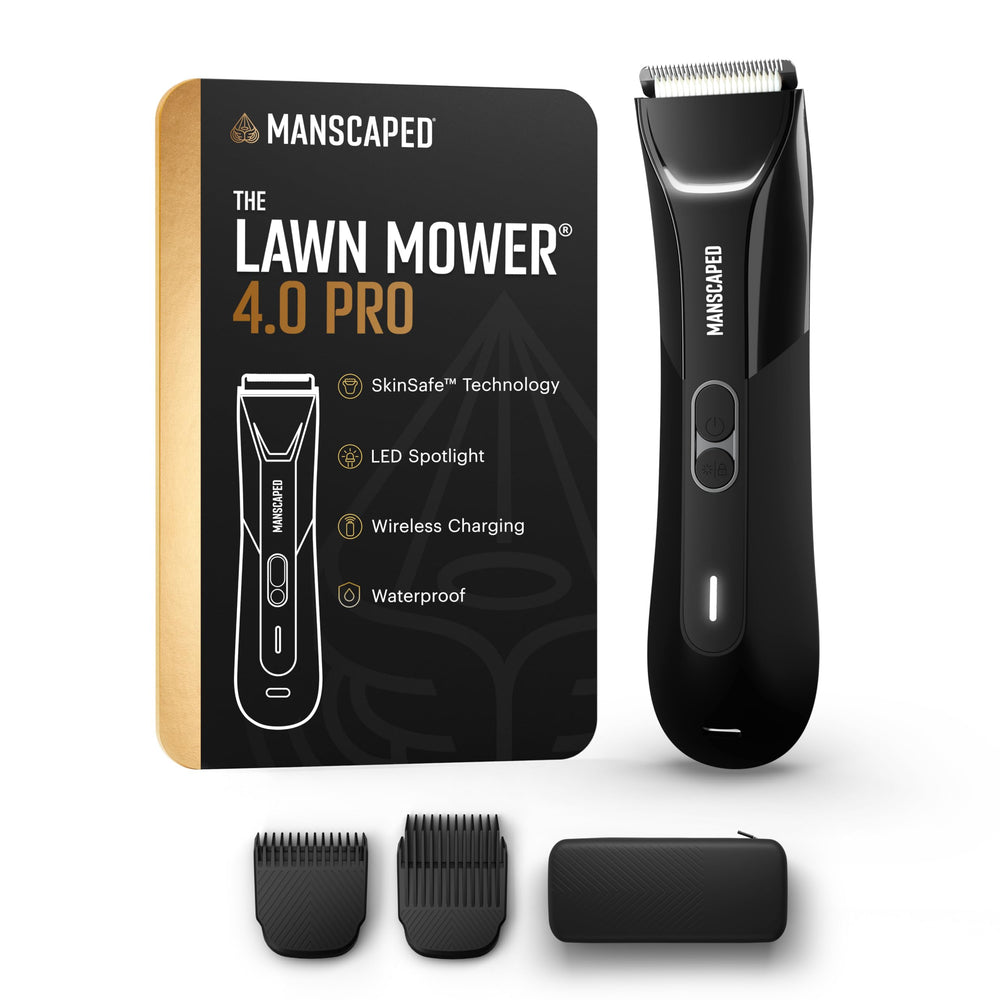 MANSCAPED Lawn Mower 4.0 PRO travel lock keeps your grooming gear secure.