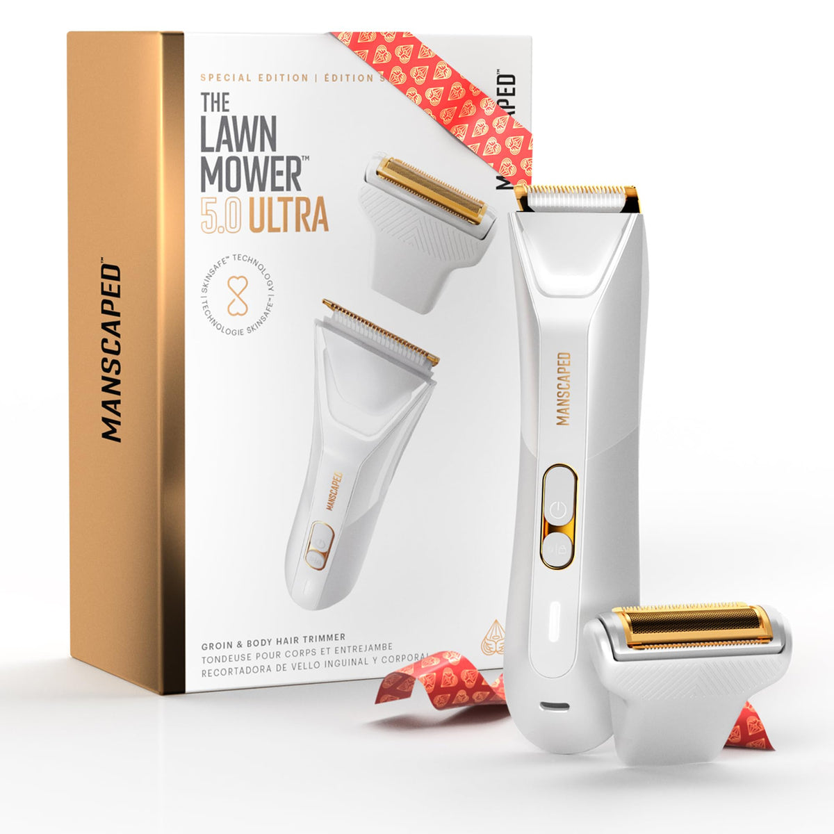 MANSCAPED The Lawn Mower 5.0 Ultra dual-head trimmer enables customizable grooming.