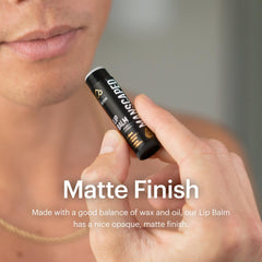 MANSCAPED lip balm peppermint-oil closeup with refreshing scent.