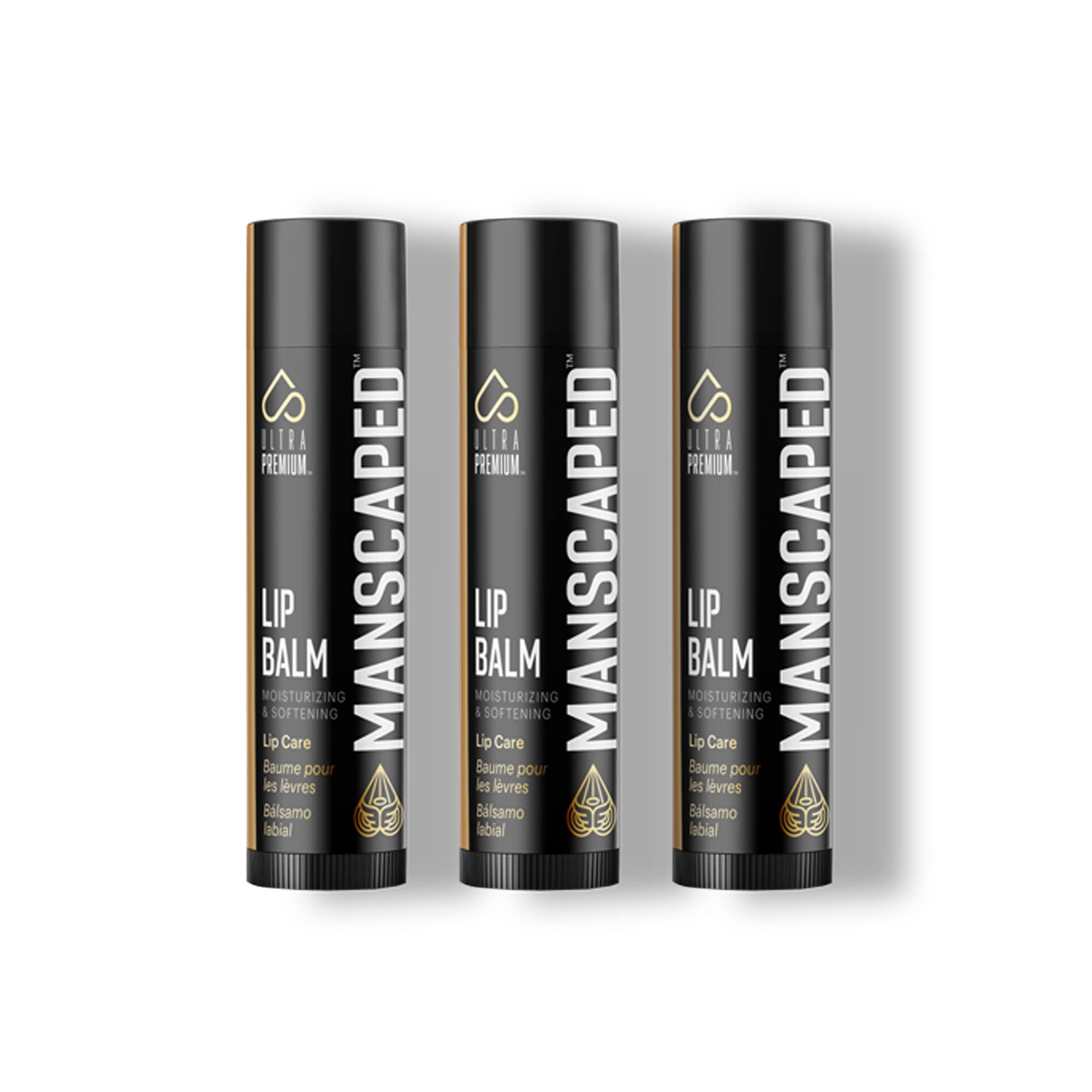 MANSCAPED lip balm portable pack for travel touch-ups.