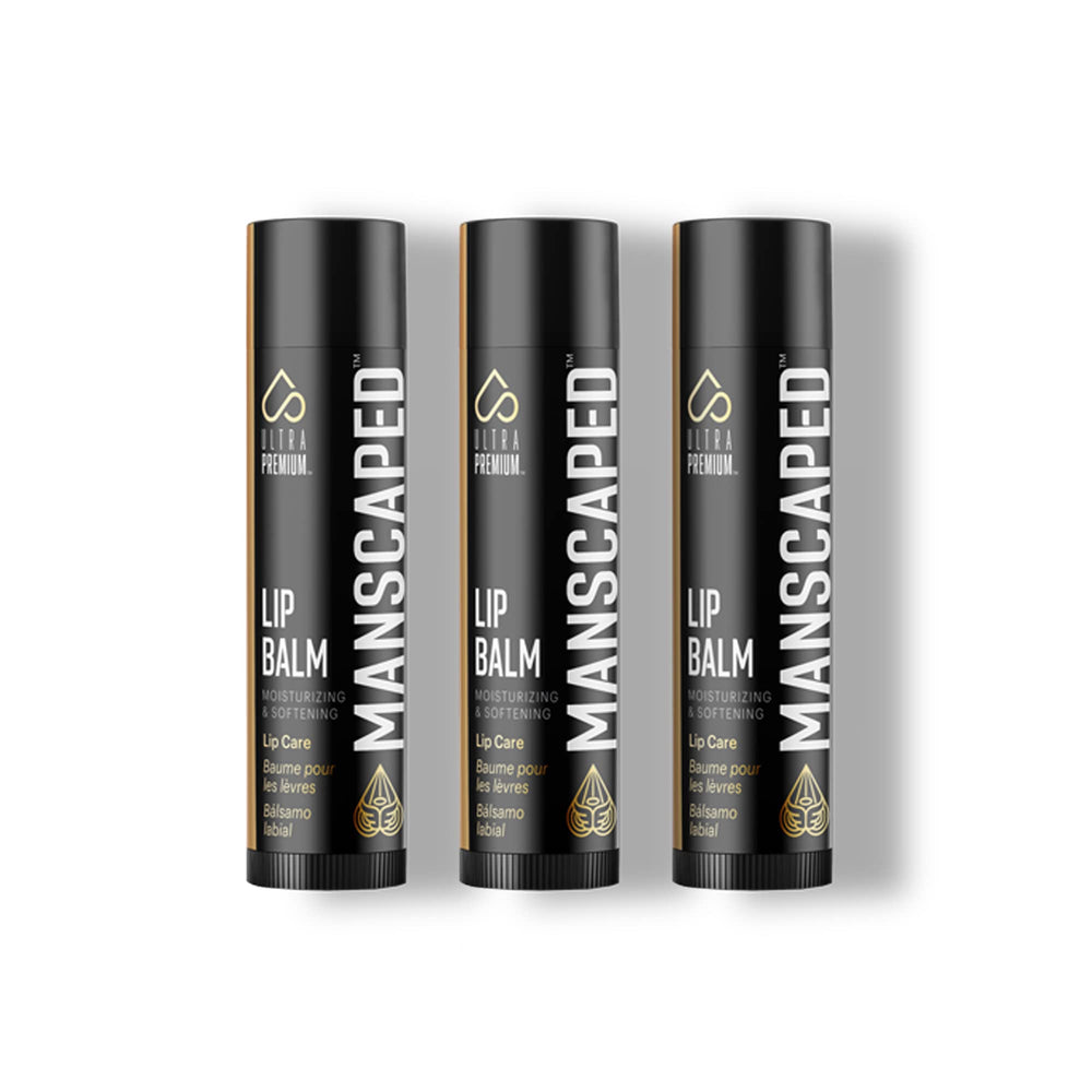 MANSCAPED lip balm portable pack for travel touch-ups.