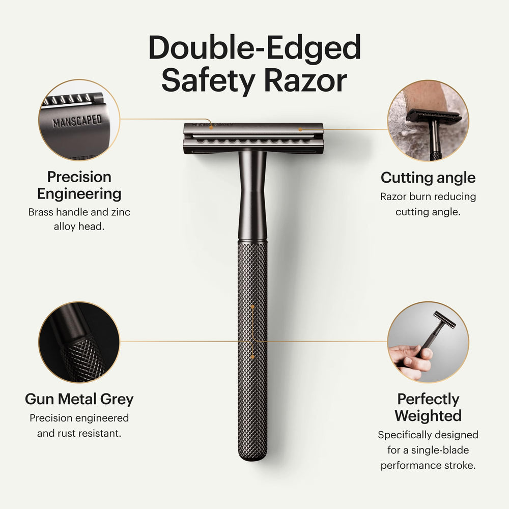 MANSCAPED The Plow 2.0 zinc head delivers durable close shaving performance.