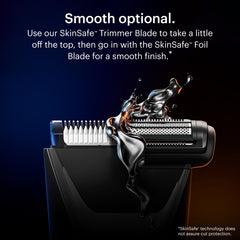 MANSCAPED Premier Package 5.0 Ultra adjustable combs 1.4mm and 2-12mm for personalized trims.