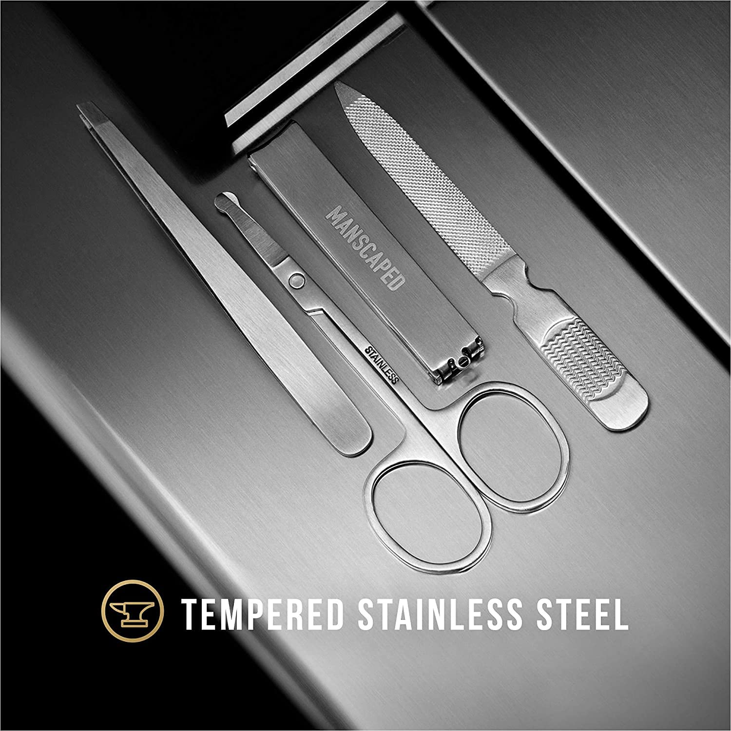 MANSCAPED Shears 2.0 fingernail clippers shown for precise trims.