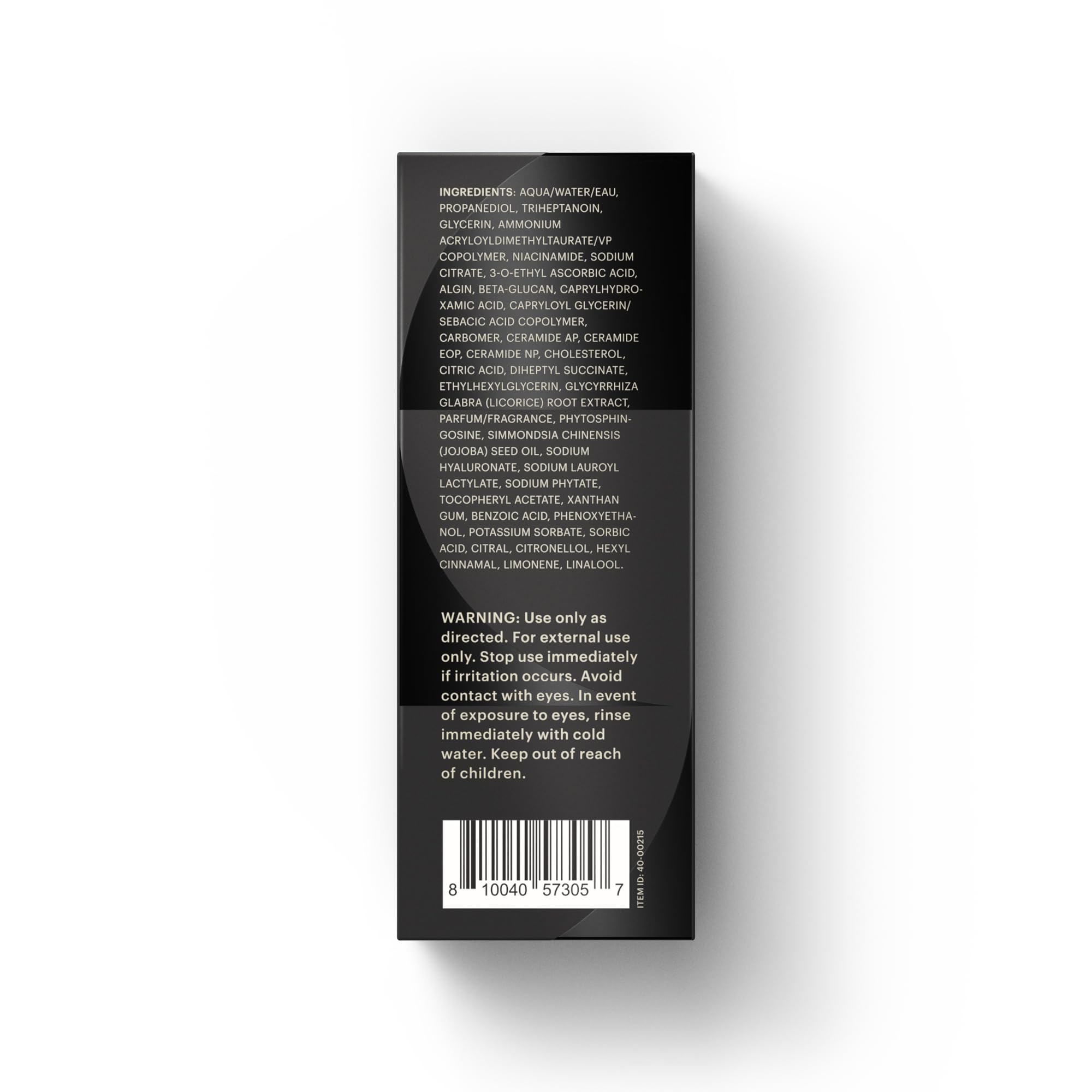 MANSCAPED Skin Ultra Brightening Serum ingredient list graphic emphasizing licorice and niacinamide