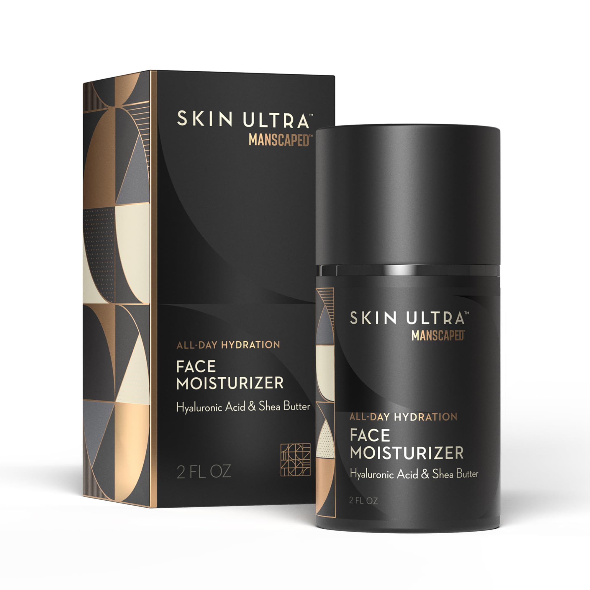 MANSCAPED Skin Ultra Face Moisturizer bottle pump for daily hydration