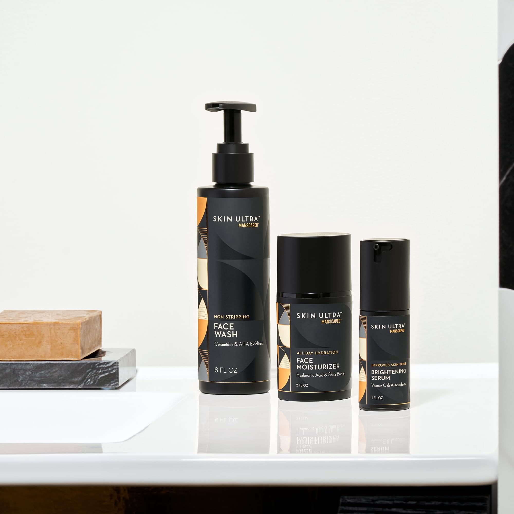 MANSCAPED Skin Ultra packaging box with modern design for easy gifting.