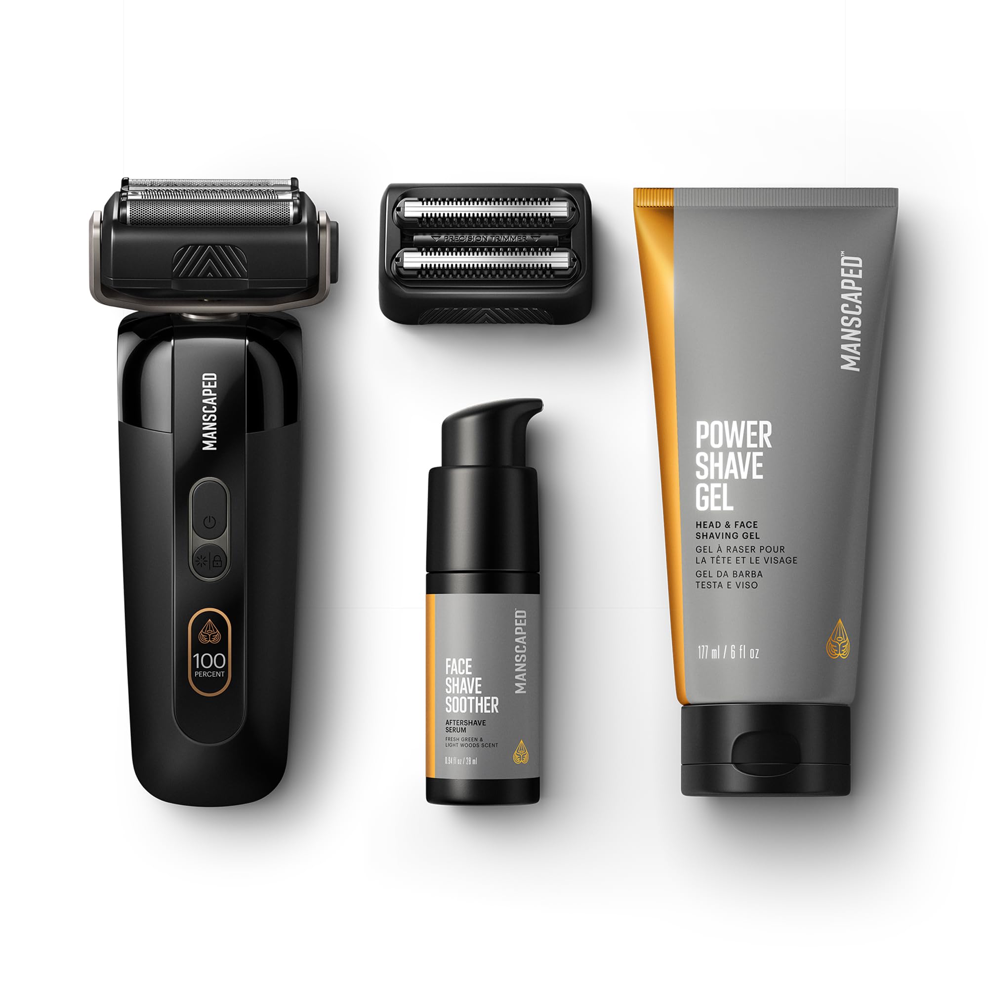 MANSCAPED The Chairman Pro battery life image showing long-lasting power for up to 75 minutes