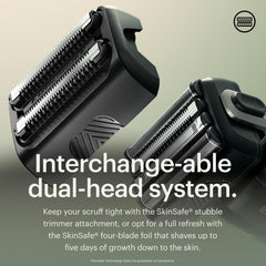 MANSCAPED The Chairman PRO flexadjust technology adapts to facial contours for better contact.