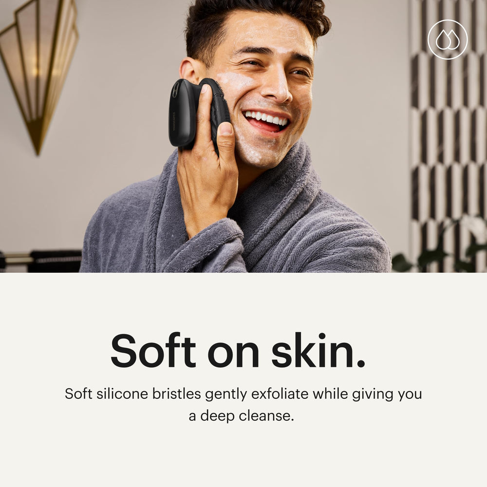 MANSCAPED The Face Buffer PRO delivers a 60-second deep-clean session for quick skincare