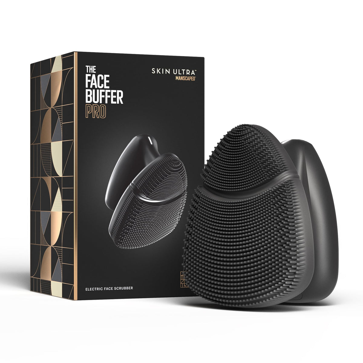MANSCAPED The Face Buffer PRO handle for comfortable daily cleansing