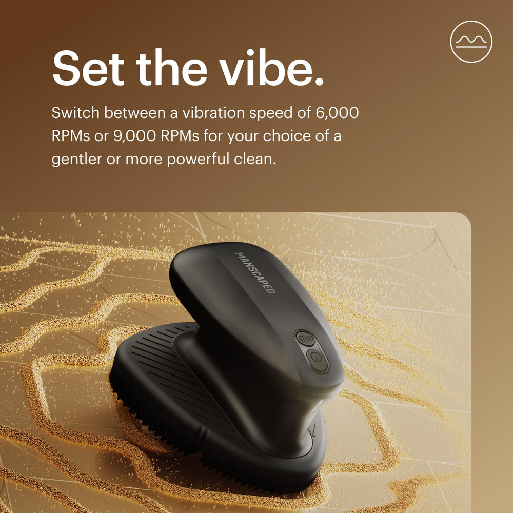 MANSCAPED The Face Buffer PRO silicone pads offer skin-friendly scrubbing