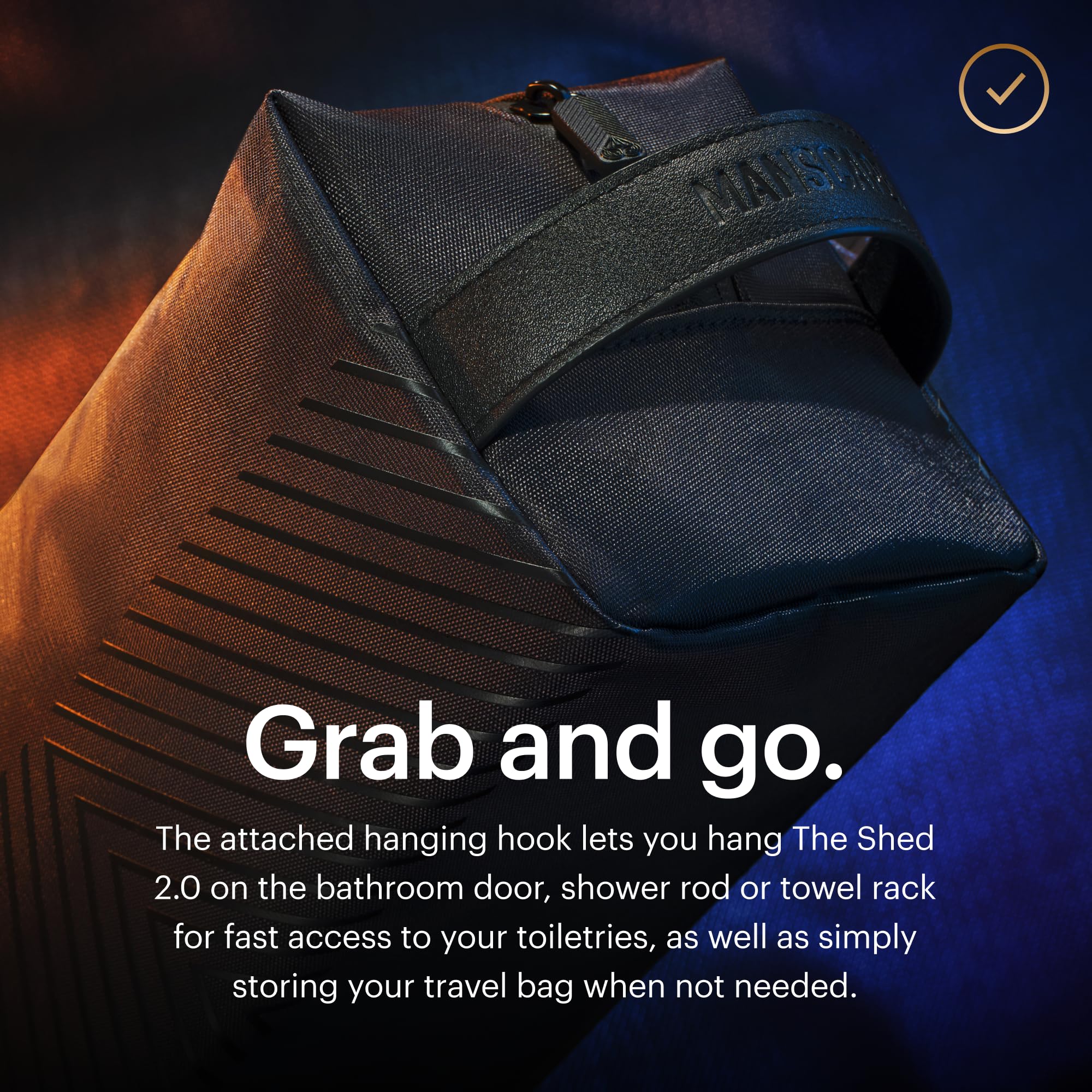 MANSCAPED The Shed 2.0 three inner pockets keep grooming products neatly separated