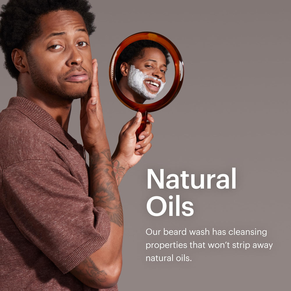 MANSCAPED UltraPremium application-massage shows gentle cleansing while preserving natural oils.