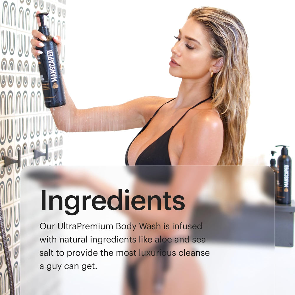 MANSCAPED UltraPremium Refined Body Wash bathroom-glow, confidence boost from a refreshed wash