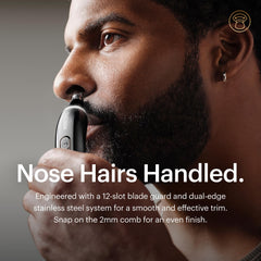 MANSCAPED Weed Whacker 3.0 Pro eyebrow-detail attachment for defined brows.