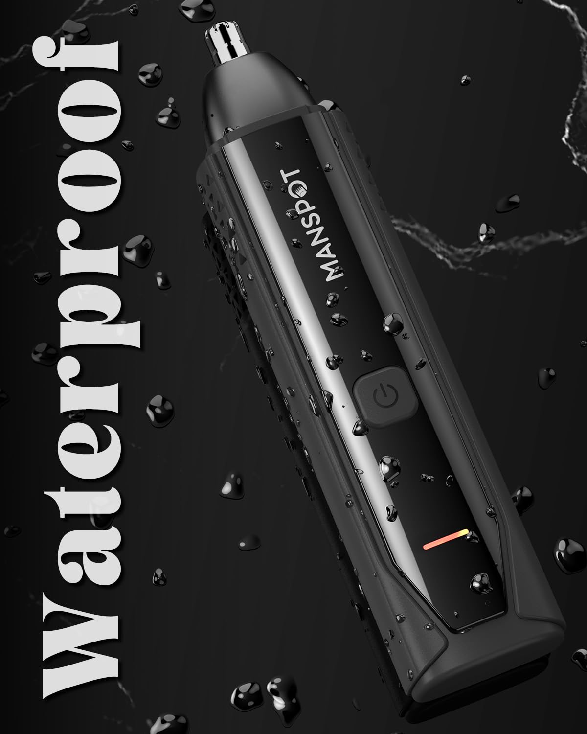 MANSPOT battery life of 90 minutes for extended grooming on the go