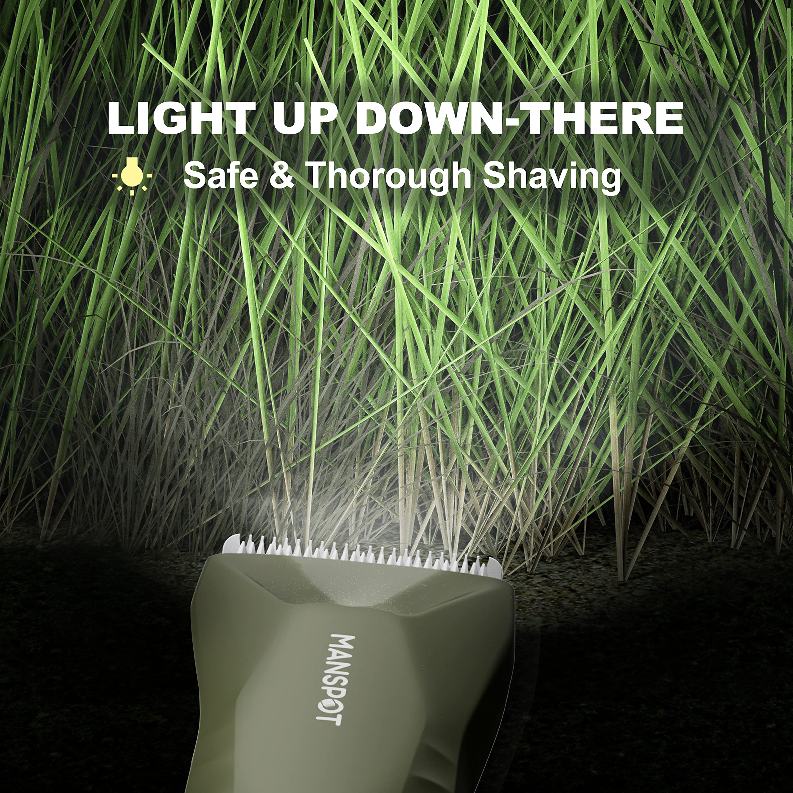 MANSPOT ceramic blade head delivers gentle precision