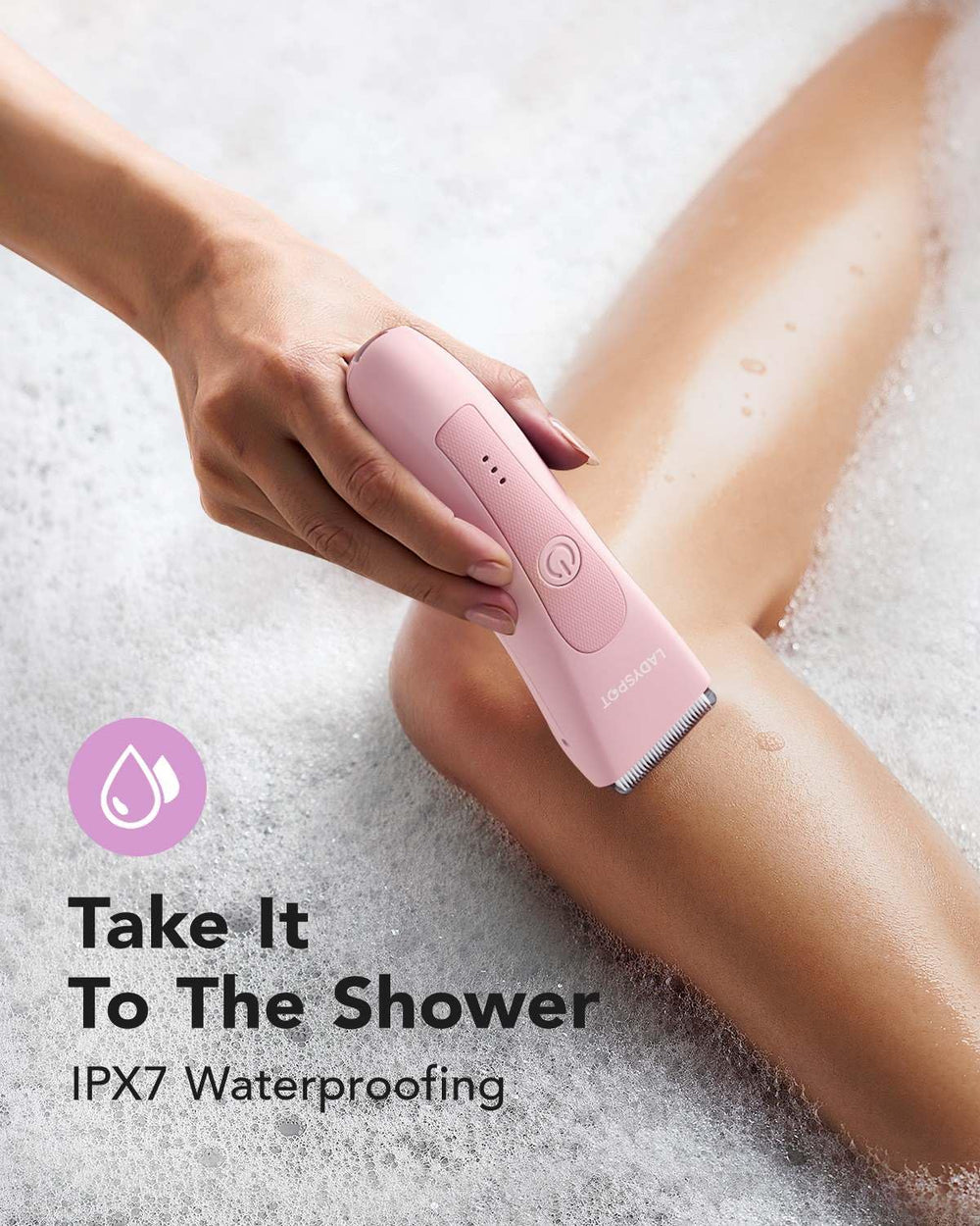 MANSPOT LADYSPOT 3 mm guard in pink for medium-length grooming.