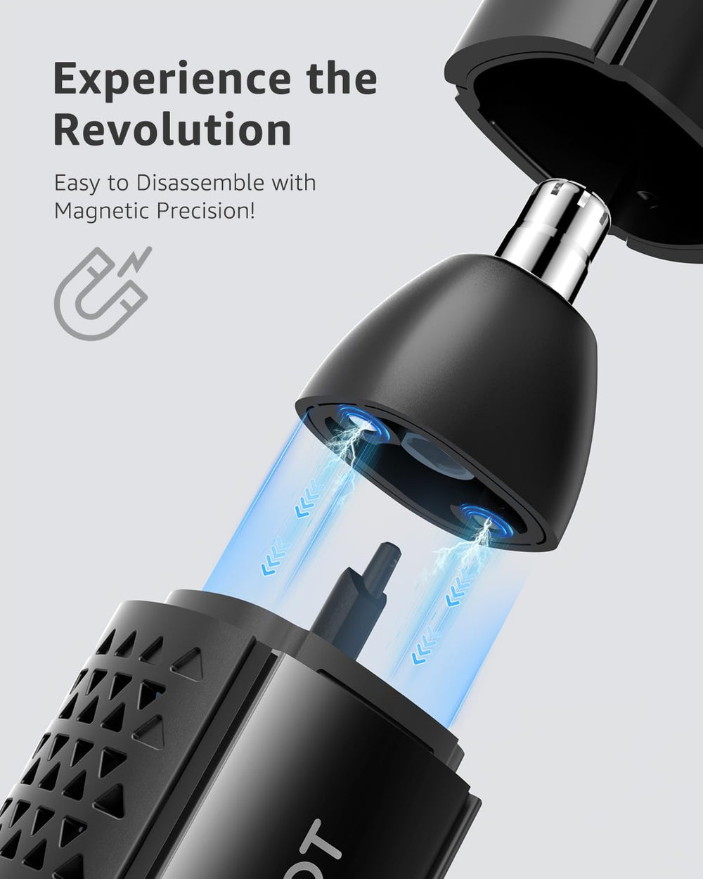 MANSPOT IPX7 waterproof trimmer for safe use in wet areas