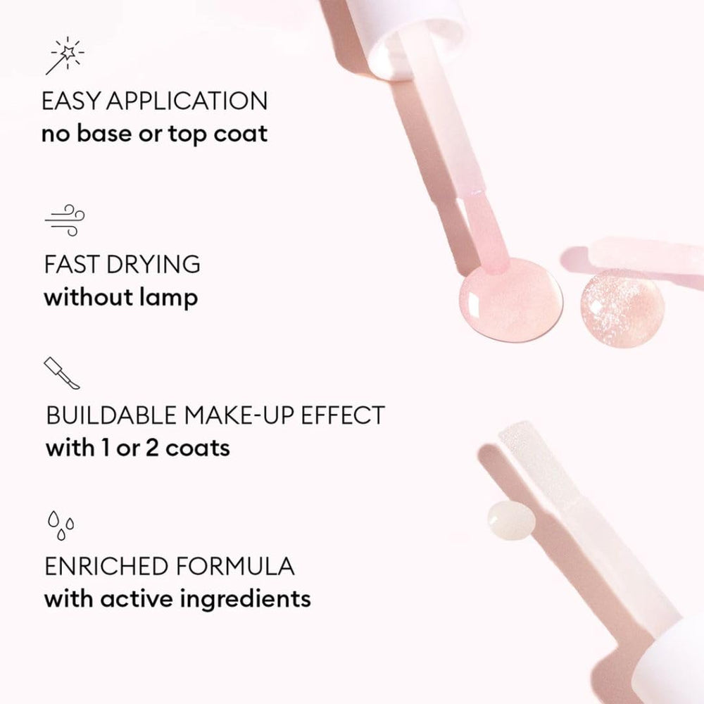 Manucurist Active Bright before and after nails highlight brightening effect